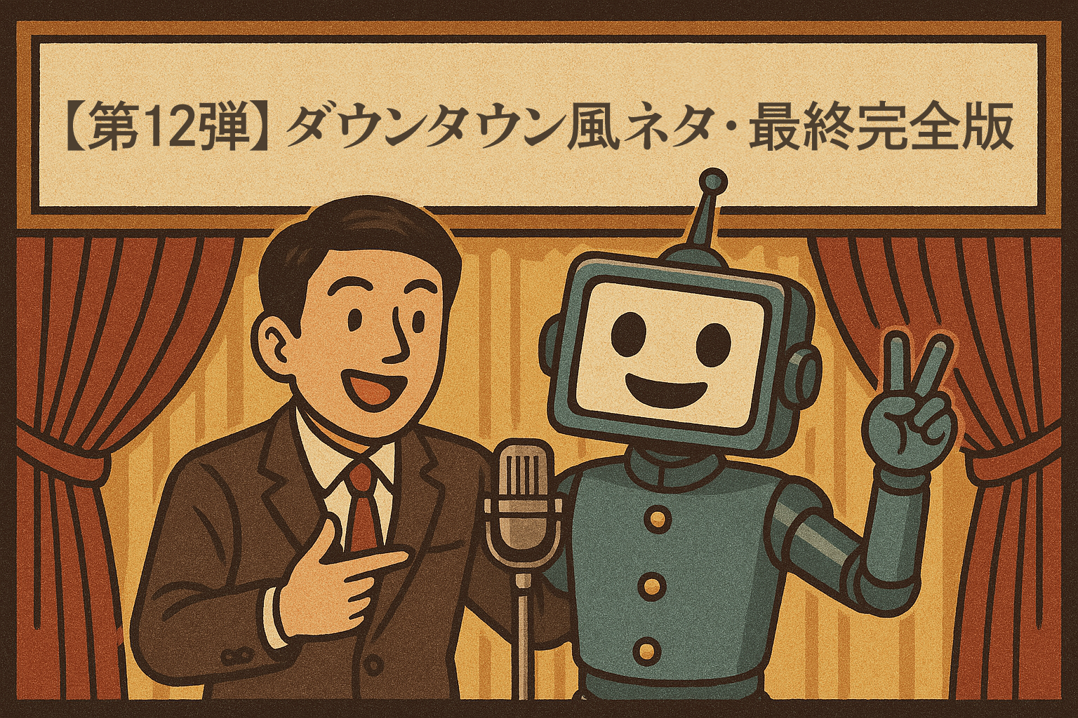 【第12弾】『空白をつなぐ男』ダウンタウン風ネタ・最終完全版